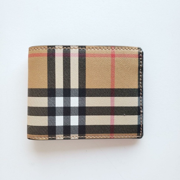 Burberry Other - Burberry Tartan Check Bi-Fold Wallet - Beige